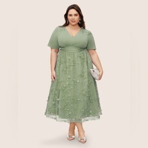 🎉Host Pick🎉 Bloomchic - Floral Mesh Dress